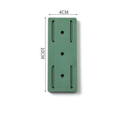 Wall Mount Seamless Punch Free Socket Board Hanging Mount - Green