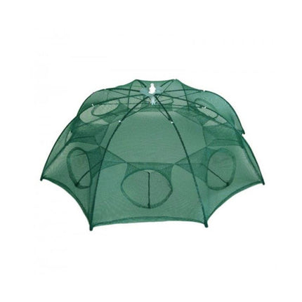 Efficient Foldable Fishing Net Shrimp Cage Lobster Aquatic Catch Folding Umbrella Net - Green