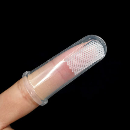 Gentle Silicone Oral Care Baby Finger Toothbrush - Transparent