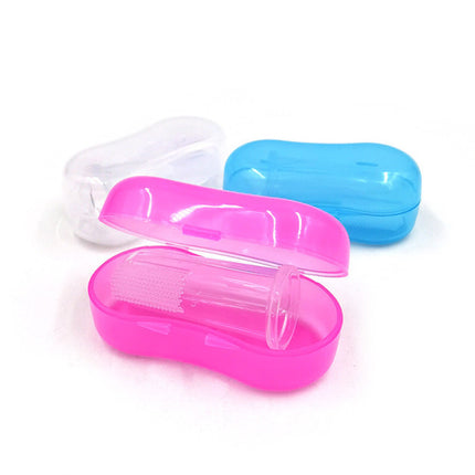 Gentle Silicone Oral Care Baby Finger Toothbrush - Transparent