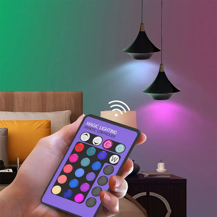 18W Large LED Remote Control RGB Light Changing Bulb