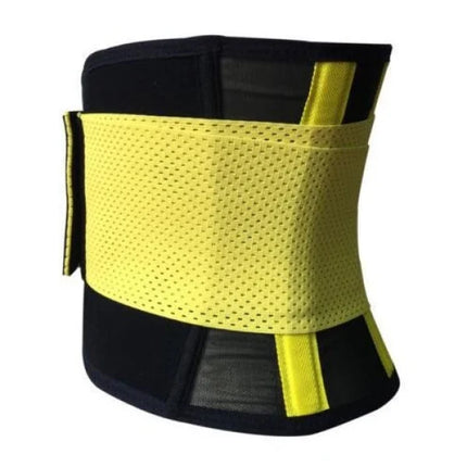 Ultra-Breathable Yellow Waist Trainer Slimming Body Shapewear for Unisex Velcro Closure Trim Your Belly with Abdominal Corset Belt