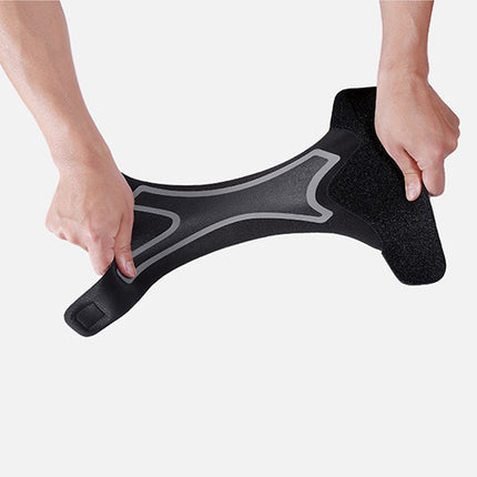 Adjustable Neoprene Posture Corrector for Unisex Black Solid Pattern Provides Foot Protection and Comfort