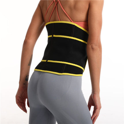 Ultimate Tummy Control Slimming Belt Black Achieve Your Fitness Goals with Our Velcro Closure Waist Trainer for Gym Yoga Running and Sports