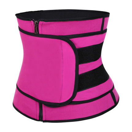 Hot Pink Neoprene Waist Belt Postpartum Corset for Abdomen Body Shaping Sports Sweat Belly Belt for Women