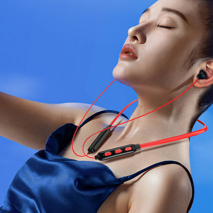 Neck Mounted Stereo Music Sports Base Sound Rechargeable Long Battery In-Ear Wireless Bluetooth Headphone Headset