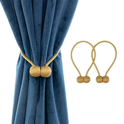 2 Pcs Strong Magnetic Curtain Tiebacks Buckle Classic Holders For Decorative Home Office