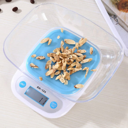 LCD Digital Display Electronic Kitchen Food Balance Professional Precision Weighing Scale With Bowl - 5 KG