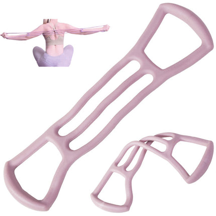 Stretch and Strengthen Pink Rubber Fitness Tool for Arms Thighs and Abs Workout Portable and Durable Gym Band for Muscle Expansion