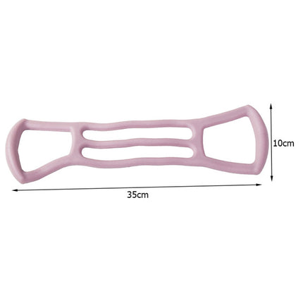 Stretch and Strengthen Pink Rubber Fitness Tool for Arms Thighs and Abs Workout Portable and Durable Gym Band for Muscle Expansion