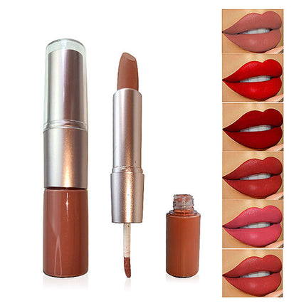 Party Perfect Matte Lip Gloss Full Coverage Dual-Ended 2-in-1 Lipstick for Non-Fade Shiny Lips Cosmetics for a Stunning Look!