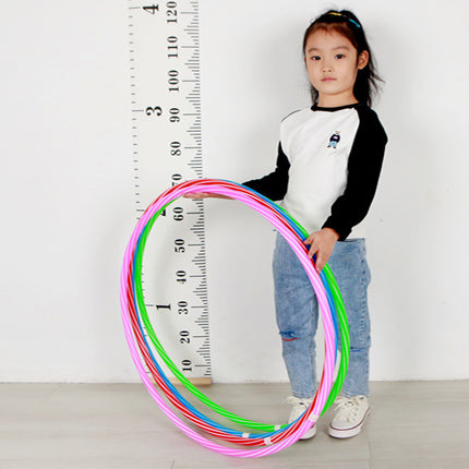 Green Plastic Hula Hoop Fun Exercise Toy for Kids Ages 3-12 Indoor/Outdoor Play Equipment Unisex Movement Skills Toy