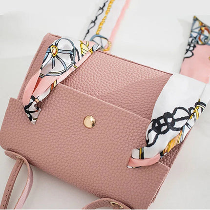 Stylish Pink Bohemian Shoulder Bag Magnetic Closure Synthetic Leather Mini Size Perfect for Fashion-forward Women