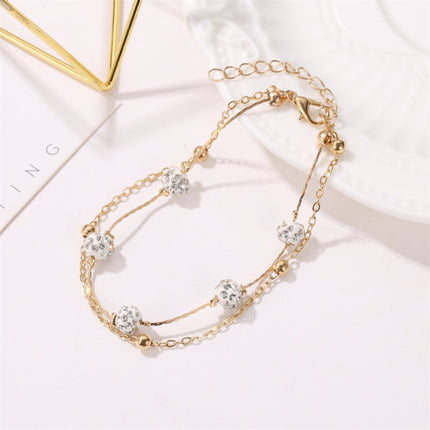 Boho Glam Anklets Gold Plated Multi Layer Hook Closure. Perfect for Parties Casual Wear &amp; More. Must-Have Women's Jewelry!