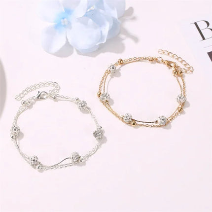 Boho Glam Anklets Gold Plated Multi Layer Hook Closure. Perfect for Parties Casual Wear &amp; More. Must-Have Women's Jewelry!