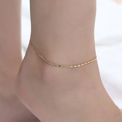 Golden Snake Chained Anklet for Women Boho Style Beach Wear Jewelry for Casual Party and Home Occasions