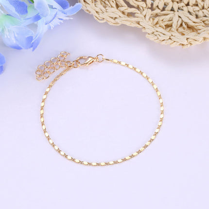 Golden Snake Chained Anklet for Women Boho Style Beach Wear Jewelry for Casual Party and Home Occasions