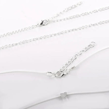 Stylish Silver Plated Braid Anklets Fashionable Women's Beach Wear Jewelry for Casual and Party Occasions made of Metal