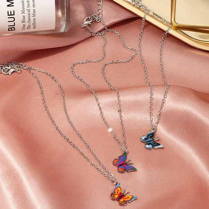 Shimmering Crystal Butterfly Anklet Perfect for Beach Parties Casual Home Wear &amp; Summer Fashion Women's Silver Plated Metal Jewelry