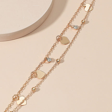 Glamorous Golden Metal Braid Anklet Perfect for Beach Wear or Parties!