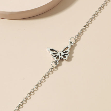 Silver Butterfly Anklets Summer Fashion for Women Stylish Boho Decorative Jewelry Perfect for Parties Casual Wear and Home