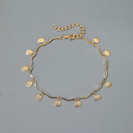 Romantic Metal Anklet with Braid Embellishment Perfect for Women's Summer Fashion and Casual Wear