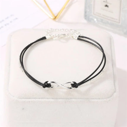 Infinite Beauty Silver Plated Double Layer Bohemian Style Anklet for Women