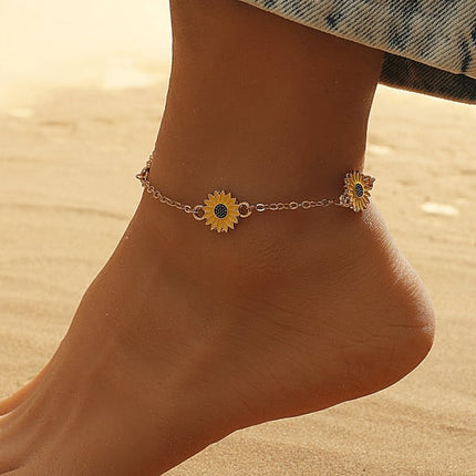 Multicolor Metal Braided Anklet Boho Style Women's Jewelry for Parties Casual Wear &amp; Home Fashionable &amp; Eye-Catching Feet Adornment