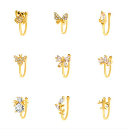 Golden Crystal Bow Pin Stylish and Easy-to-Wear Fashion Accessory for Women Perfect for Casual Occasions