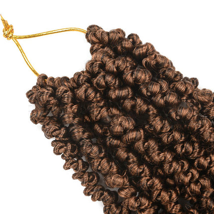 8 inch Pre Twisted Curl Braided Hair Extension Women Fashion African Style Hook Stylish Passion Twist Crochet Hair Wigs Extensions