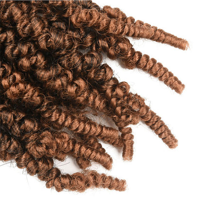 8 inch Pre Twisted Curl Braided Hair Extension Women Fashion African Style Hook Stylish Passion Twist Crochet Hair Wigs Extensions