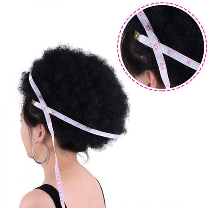 10 Inches Puff Style Brown Puff Style Bun Wig Cross Border Head Hairs Fake Curly Hairs Ponytail Headgear Bun Afro Style Wigs