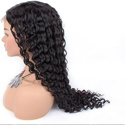 16 Inch Kinky Long Curly Ponytail Drawstring Synthetic With Hook  Fake Wavy Black Hair Wig Extension