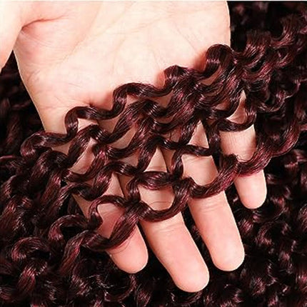 18 Inch Synthetic Fiber Wine Red Hair Extension Dreadlocks Women Fashion Stylish Hair Wigs Extensions