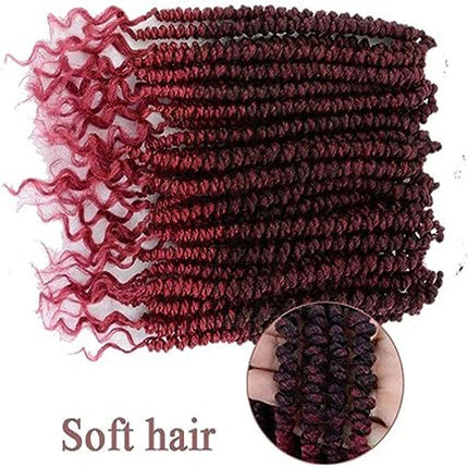 18 Inch Synthetic Fiber Wine Red Hair Extension Dreadlocks Women Fashion Stylish Hair Wigs Extensions