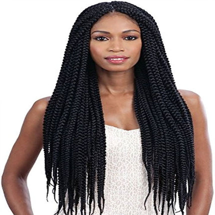 24 Inch Twist Hand Braided Hair Extension African Style Women Casual Easy Wear Mambo Twist Crochet Braids Hairs Wigs Extension