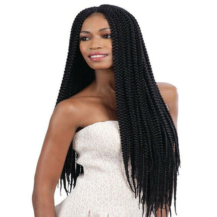 24 Inch Twist Hand Braided Hair Extension African Style Women Casual Easy Wear Mambo Twist Crochet Braids Hairs Wigs Extension