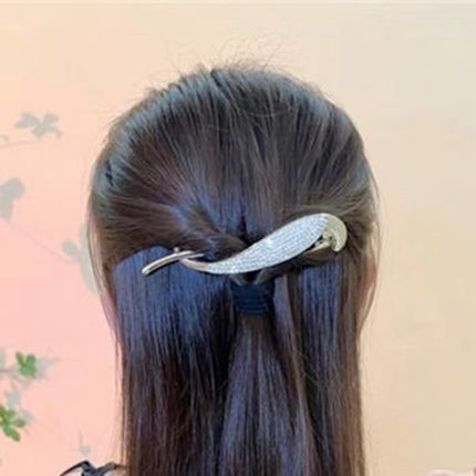 Frog Buckle Hairpin Headwear Party Decorative Hook Closure Hair Clip - Golden