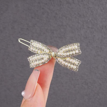 Bow Style Hair Fashion Headwear  Bow Hook Closure Clips - Golden