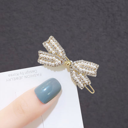 Bow Style Hair Fashion Headwear  Bow Hook Closure Clips - Golden