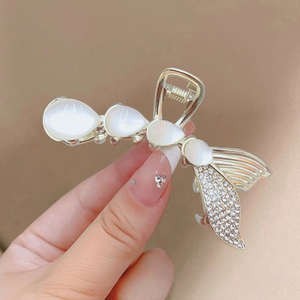 Fish Tail Cute Decorative Wedding Style Bun Styling Catcher Decorative Clip - Golden