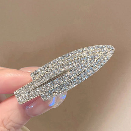 Duckbill Clip Decorative Women Fashion Grooming Headwear Side Clip - Silver