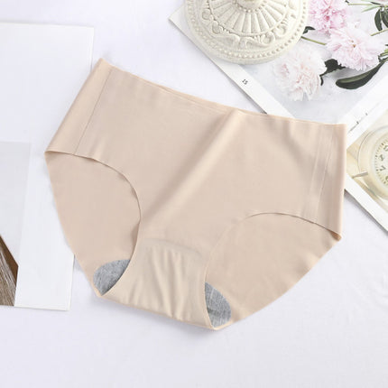 Stylish French Cut Panties Slim Seamless High Waist Soft Nylon Material Underwear's - Skin