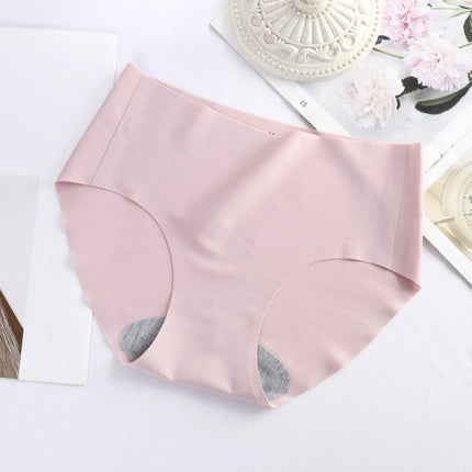 Stylish French Cut Panties Slim Seamless High Waist Soft Nylon Material Underwear's - Pink