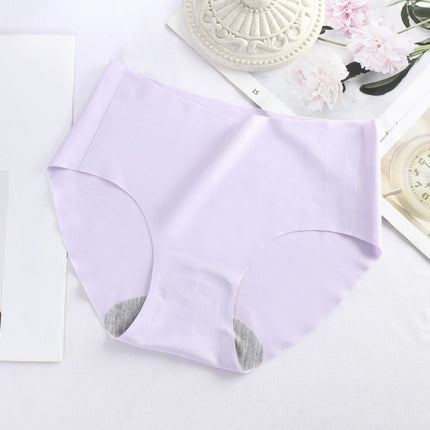 Stylish French Cut Panties Slim Seamless High Waist Soft Nylon Material Underwear's - Purple