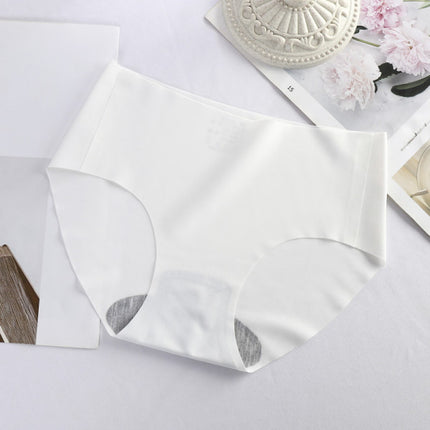 Stylish French Cut Panties Slim Seamless High Waist Soft Nylon Material Underwear's - White