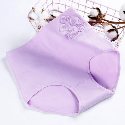 Ultimate Comfort High Waist Soft Breathable Elasticized Innerwear Women's Underwear - Light Purple