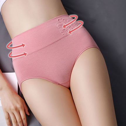 Ultimate Comfort High Waist Soft Breathable Elasticized Innerwear Women's Underwear - Pink