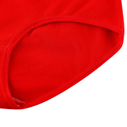 Stylish Red Cotton Hipster Underwear Comfortable Elastic Waist Women's Trendy Innerwear