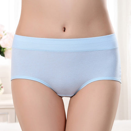 Stylish Hipster Panties Soft Breathable Underwear For Girls Cotton Blends Elastic Fitting Panty - Light Blue